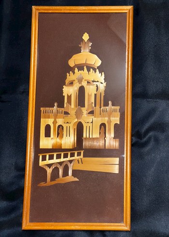 Altın Renkli Kule Temalı Tablo - Görsel 2