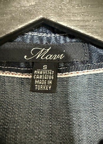 Mavi Düğmeli Kadın Denim Tunik - Görsel 3