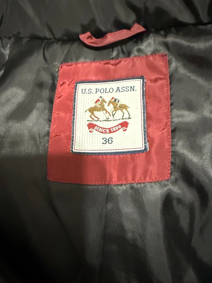 Us Polo Siyah Fermuarlı Kadın Midi Ceket - Görsel 4