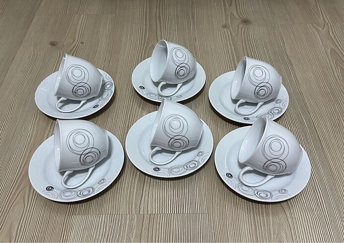 Kütahya 6 kişilik Nescafe / Çay takımı