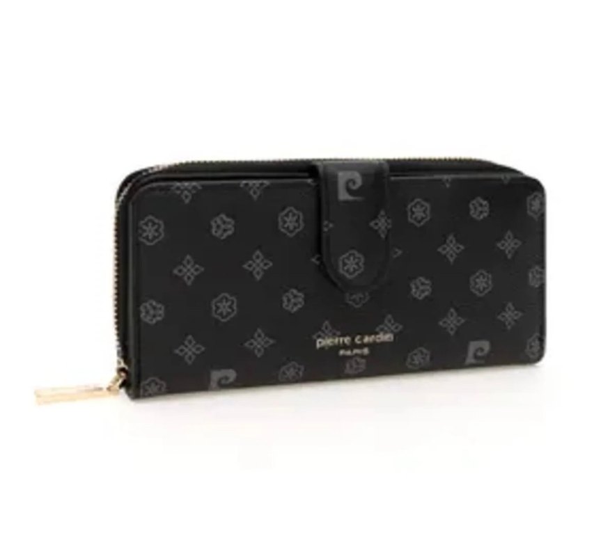 Pierre Cardin Siyah Deri Kadın Cüzdanı - Görsel 3