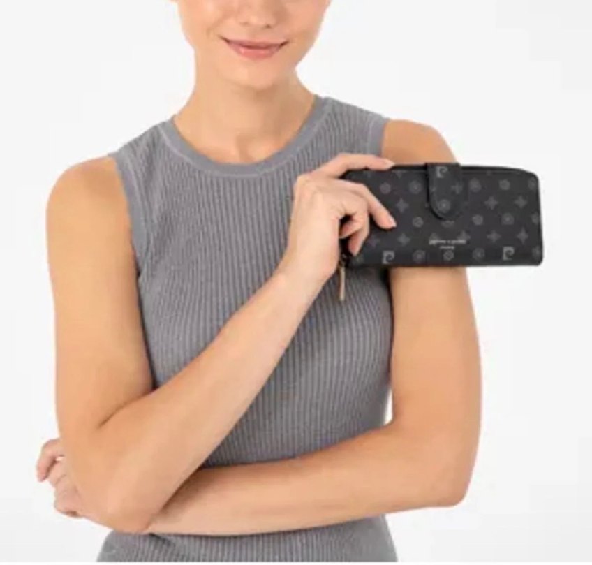 Pierre Cardin Siyah Deri Kadın Cüzdanı - Görsel 2