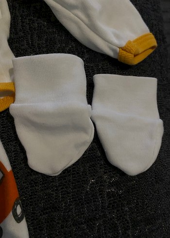 Renkli Baskılı Erkek Bebek 3 Parça hastane çıkış set - Görsel 4