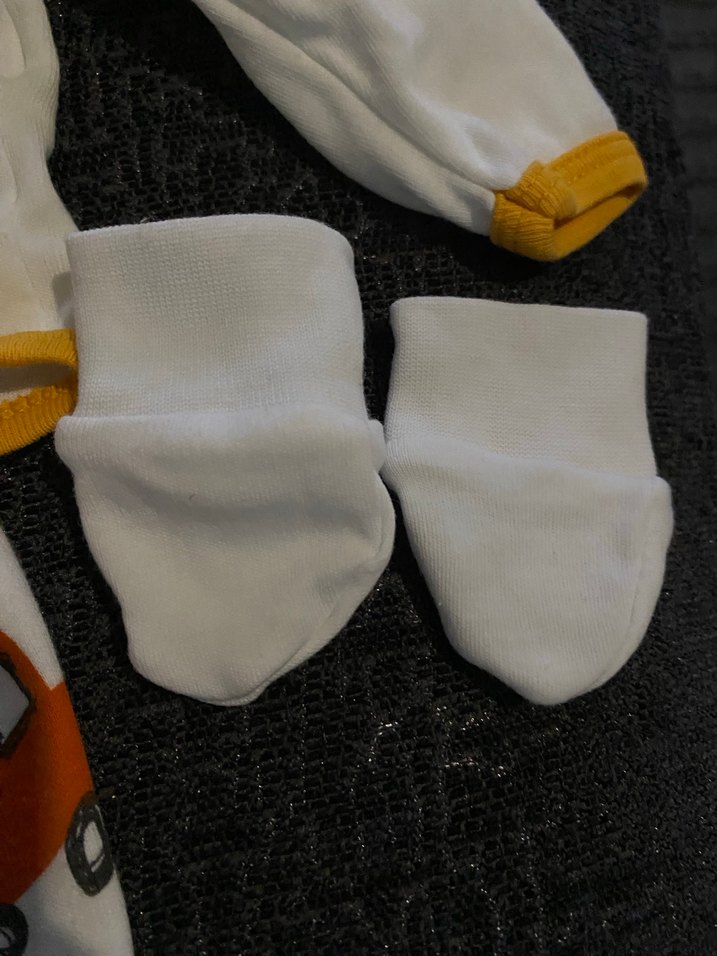 Renkli Baskılı Erkek Bebek 3 Parça hastane çıkış set - Görsel 4