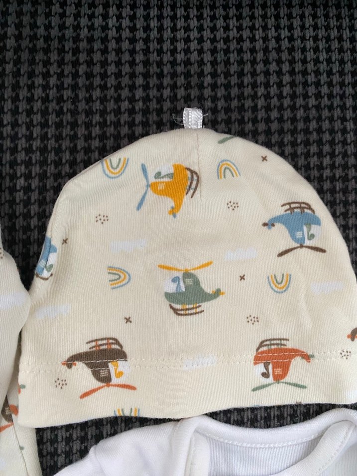 Bebek Erkek Beyaz Uzun Kollu Tulum Seti - Görsel 3