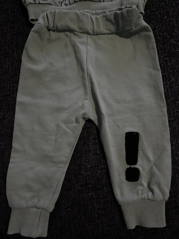 Yeşil Baskılı Bebek Erkek Eşofman Takımı - Görsel 3