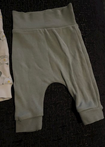 Yeşil Pamuklu Erkek Çocuk Bol Pantolon - Görsel 3