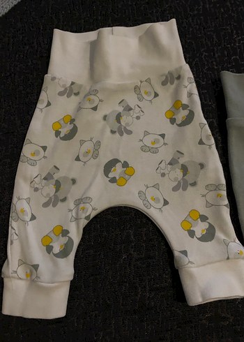 Yeşil Pamuklu Erkek Çocuk Bol Pantolon - Görsel 2