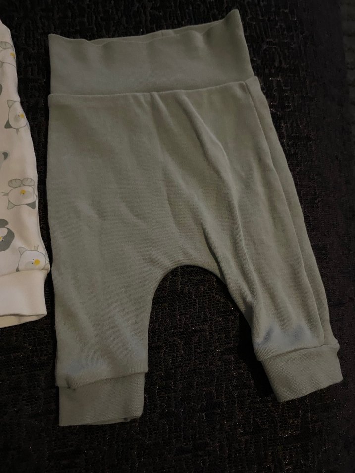 Yeşil Pamuklu Erkek Çocuk Bol Pantolon - Görsel 3