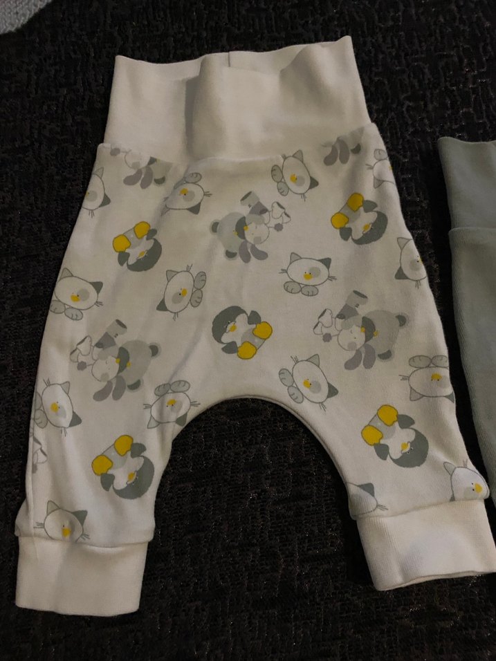 Yeşil Pamuklu Erkek Çocuk Bol Pantolon - Görsel 2