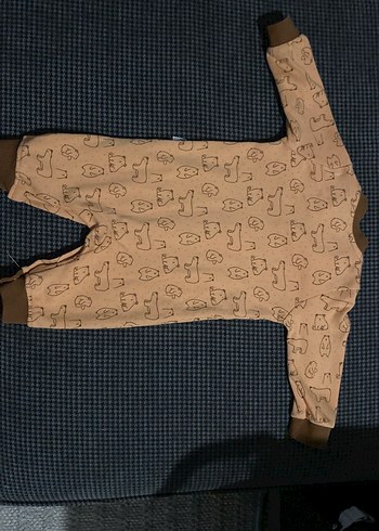 Kahverengi Uzun Kollu Bebek Tulum - Görsel 4