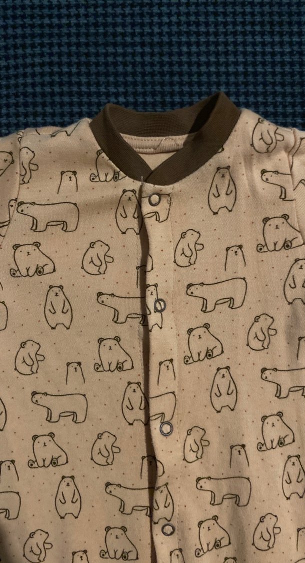 Kahverengi Uzun Kollu Bebek Tulum - Görsel 2