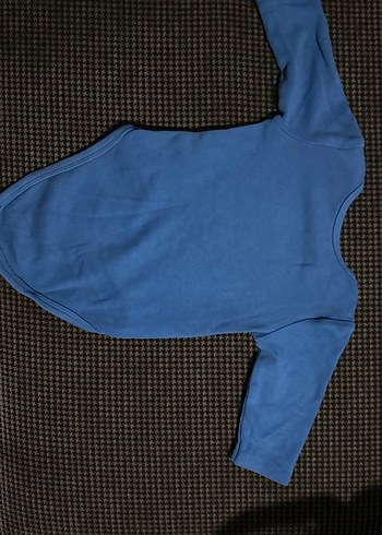 Uzun Kollu Mavi Bebek Body - Görsel 2