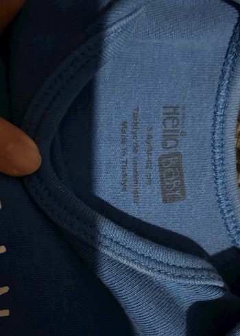 Uzun Kollu Mavi Bebek Body - Görsel 3