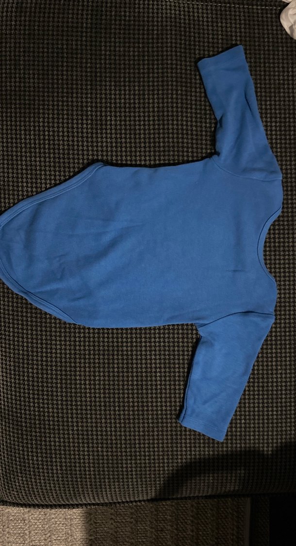 Uzun Kollu Mavi Bebek Body - Görsel 2