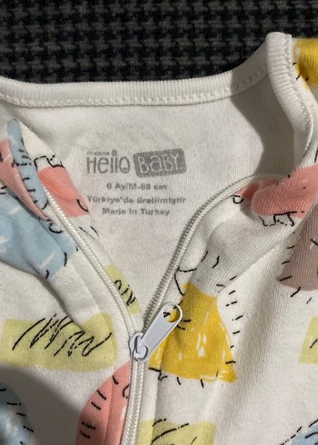 Pastel Renkli Baskılı Bebek Tulum - Görsel 3