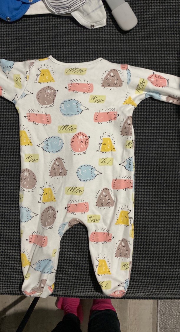 Pastel Renkli Baskılı Bebek Tulum - Görsel 2