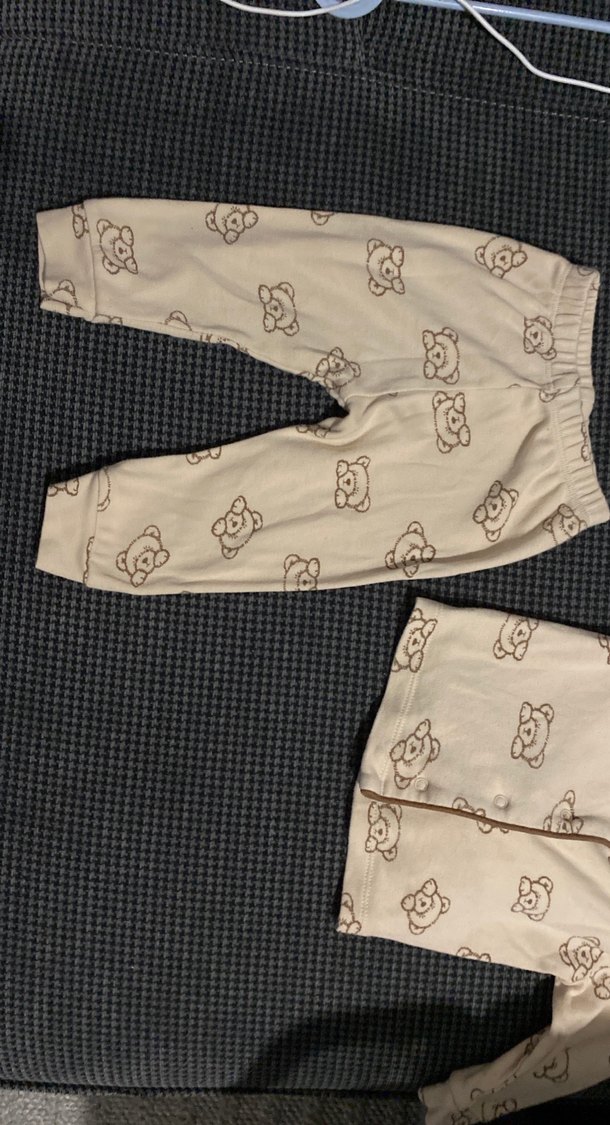 Ayıcık desenli gri bebek takım - Görsel 3