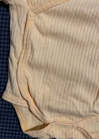 Bej Örgü Uzun Kollu Bebek Body - Görsel 2