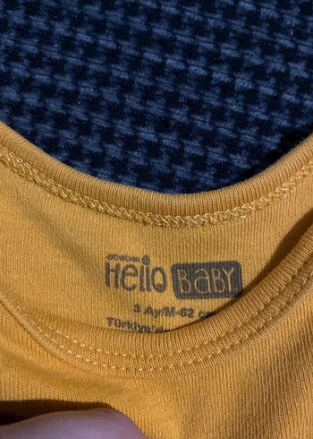 Sarı Bebek Uzun Kollu Body, Baskılı, Düğmeli - Görsel 3