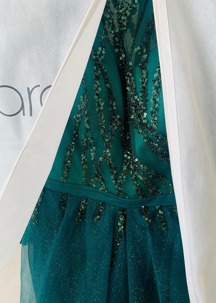 Zümrüt abiye Tıara - Görsel 5