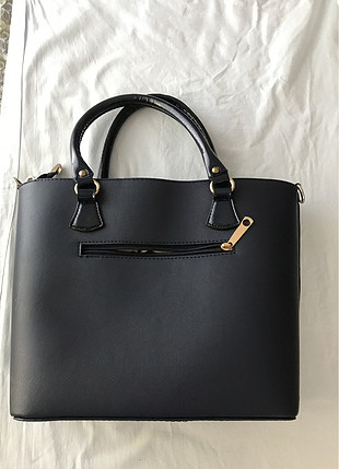 Zara Lacivert tote çanta 