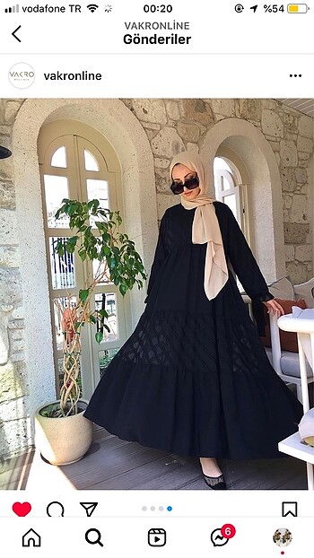 m Beden siyah Renk Tesettür elbise