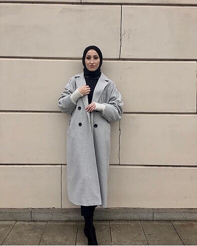 m Beden Zara model oversize kaşe kaban