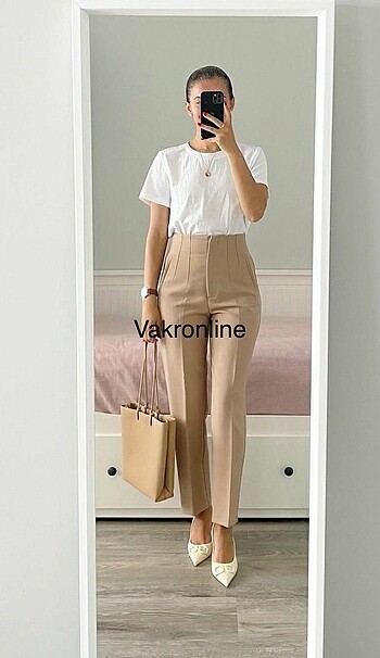 m Beden Zara model kumaş pantolon