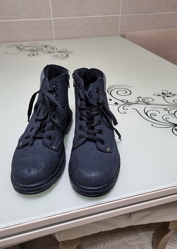 Erkek çocuk  Siyah Bağcıklı Street Style Bot.37 numara - Görsel 2