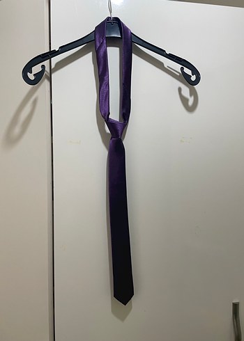 Koyu Mor Erkek Kravat - Görsel 2