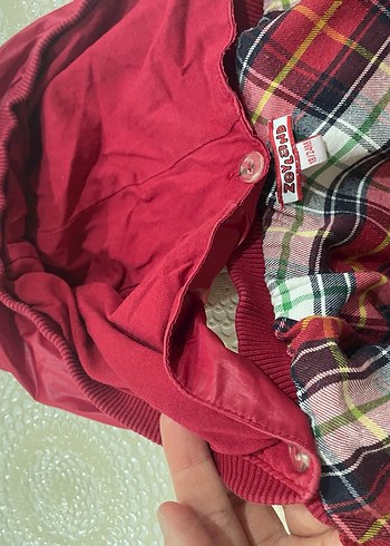 Bordo Kapüşonlu Kız Çocuk Yağmurluk - Görsel 7