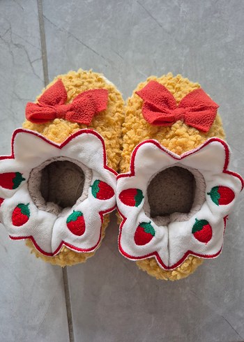 çocuk peluş ev terligi / ayakkabısı - Görsel 2