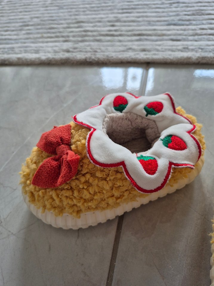 çocuk peluş ev terligi / ayakkabısı - Görsel 3