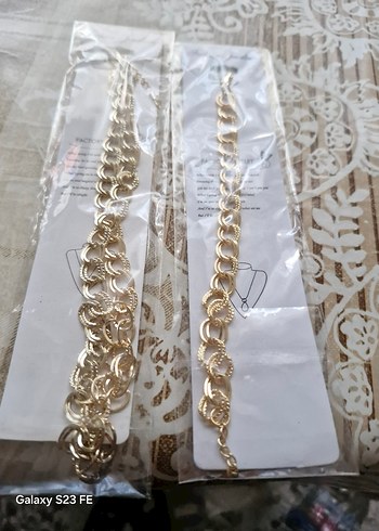 fashion jewellery marka çelik gold bileklik ve kolye - Görsel 8