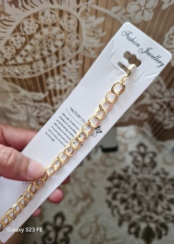 fashion jewellery marka çelik gold bileklik ve kolye - Görsel 5