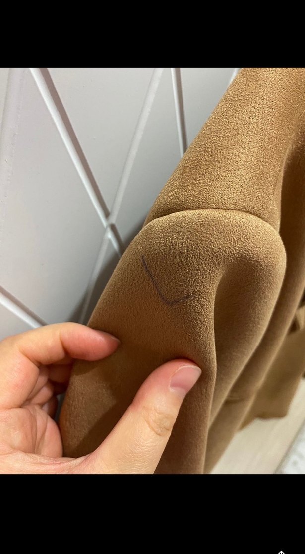 Bej Süet Kadın Blazer Ceket - Görsel 5