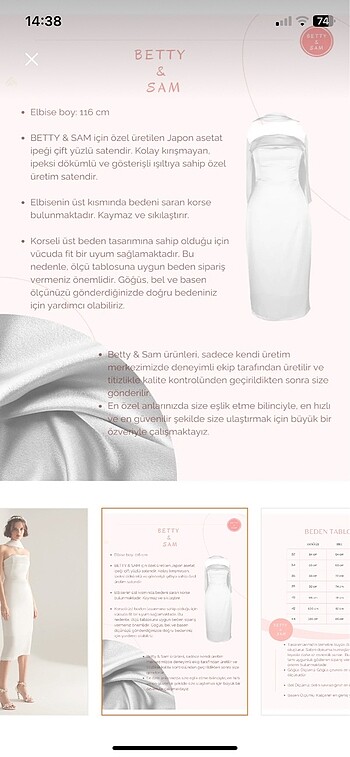 Betty Barclay Betty&Sam nikah elbisesi