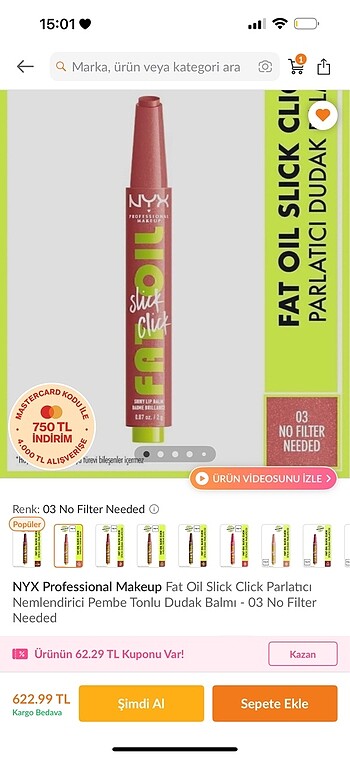 Ruj glos nyx fat oil stick