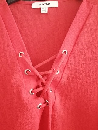 kırmızı askılı bluz