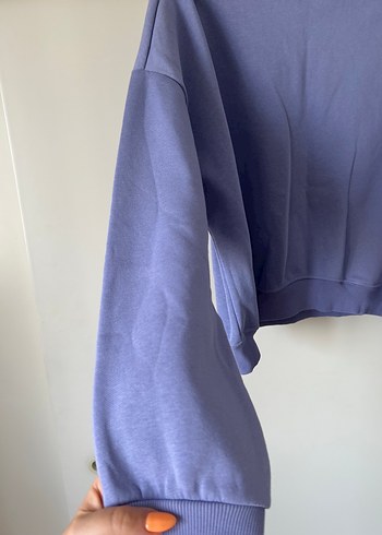 Paulmark Kadın Mor Oversize Sweatshirt