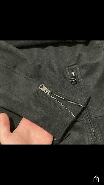 s Beden siyah Renk Pull&Bear Süet Ceket