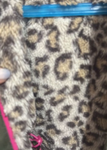 Çocuk Kürklü Kapüşonlu Kaban - Görsel 3