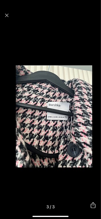 m Beden Pull&bear kazayağı desenli yelek