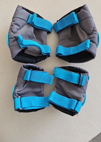 Decathlon Btwin Mavi Plastik Dizlik ve Dirsek Koruyucu - Görsel 2