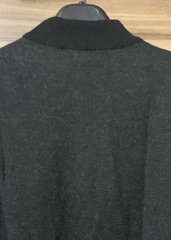 xl Beden gri Renk Halifaks Gri Boğazlı Örme Yün Kazak
