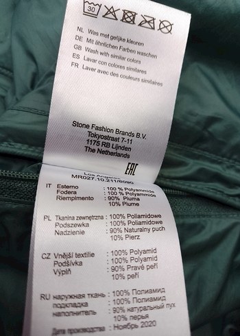 Reset marka Avrupa Fermuarlı Erkek Mont - Görsel 16