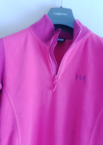 Halley Hansen HH marka Fermuarlı Yüksek Yakalı Pembe Sweatshirt