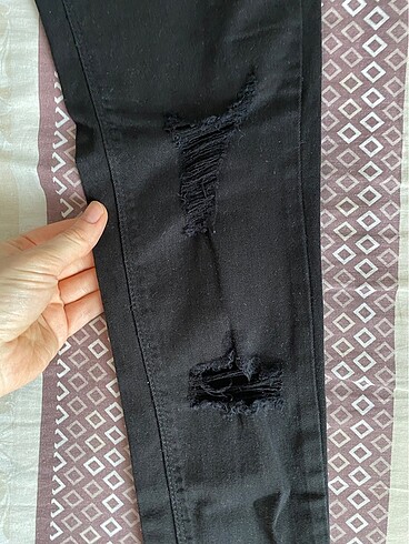 Pull and Bear siyah skinny yüksek bel pantolon