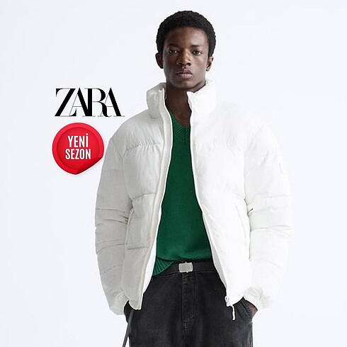 Zara su geçirmez şişme mont